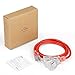 SIMBR 14/3 Extension Cord Lighted, Indoor Outdoor Power Cord Triple Outlets, Heavy Duty,15 Amps, 1875 Watts, UL Listed (6 FT, Red)