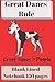 Great Danes Rule Blank Lined Notebook 6 x 9