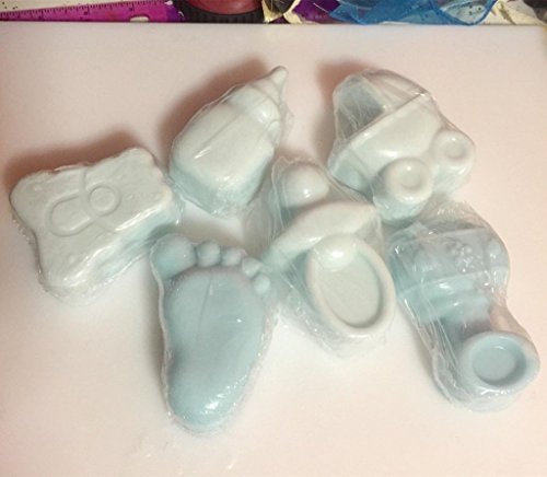 Efivs Arts Baby Shower Party Pan Bear Carriages Bottle Feet Bear Silicone Soap Chocolate Cake Cookie Mold Pudding Jelly Mold, 11.3"
