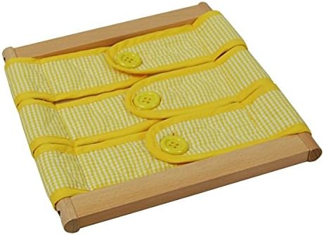 Montessori Toddler Dressing Frame: 3 Buttons