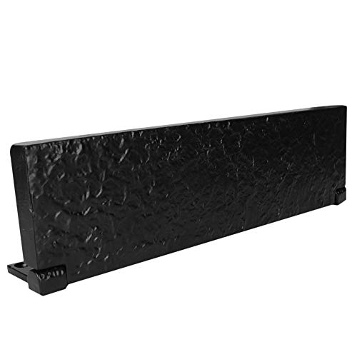 SKANDH Iron Black Powder Coated 11.5" X 3" Inch Tidy Letter Plate Mail Slot For Front Door