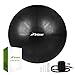 Trideer Exercise Ball (45-85cm) Extra Thick Yoga Ball Chair, Anti-Burst Heavy Duty Stability Ball Supports 2200lbs, Birthing Ball with Quick Pump (Office & Home & Gym)