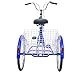 MOPHOTO Adult Tricycles 1/7 Speed Three Wheel Bike Cruise Trike, Adult Tricycle 24/26 Inch for Men/Women/Elderly/Young (26-Inch Wheel, 1-Speed, Blue)thumb 4