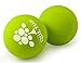 instecho Massage Peanut Ball by QOL TOP, Massage Balls for Back, Double Lacrosse Balls Massage, Myofascial Release Ball, Trigger Point Ball. (Green, Large)