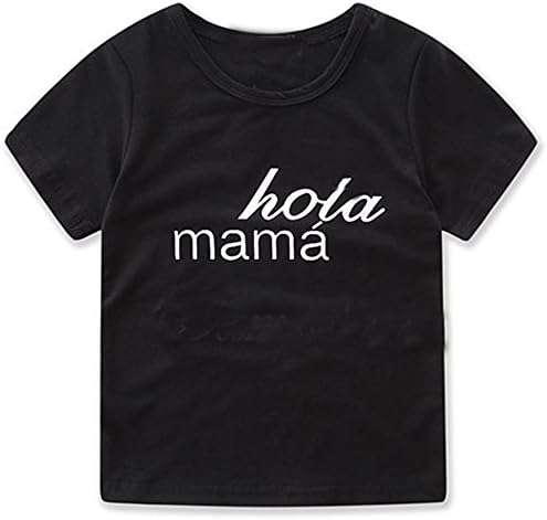 Favorite baby Summer Family Fitted Baby Letters Printed Short-sleeved Jumpsuit Clothing Mom T-shirts