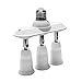 JACKYLED 3 in 1 Light Socket Splitter E26 E27 Adapter Converter Horizontal Designed 360 Degrees Adjustable 180 Degree Bendable
