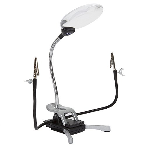 Stalwart 75-mag1009 2x desktop & clip on led magnif…