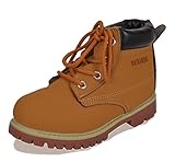 Richarde Snow Boots Girls Boys Nubuck Winter Lace-up Woolly Bootie