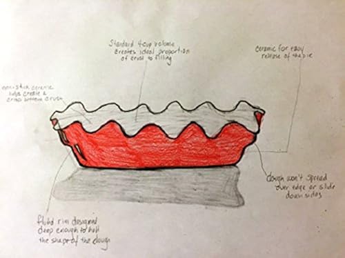 Rose Levy Beranbaum's Perfect Pie Plate, 9-Inch, Ceramic, Sage in