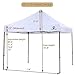 SUPERJARE Pop-up Canopy, 4 Weight Bags and a Wheeled Carry Bag, 10 Ft x 10 Ft Commercial Shelter, Outdoor Instant Folding Tent, Heavy Duty - White