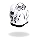 Hot Leathers KHC1001 Ghost Skull Sublimated Beanie (Black, One Size)