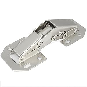 Lancher 4-Pack Hinge Easy Installation Hinges Full Overlay and Insert Hinge for Drawer Window Cupboard Soft Close Cabinet Door Hinges