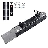 Aecktech M-Lok Enhanced Picatinny Rail Panels and Directional M-LOK Hand Stop and M-LOK Standard QD Sling Swivel Adaptor kit Fits M-LOK Systems-14 Pieces