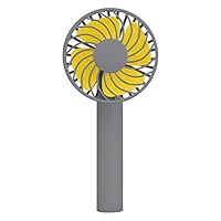 Fan, Thing-ning Summer Must Tool No Pedestal Handheld USB Fan Personal Cooling Rechargeable Portable(1 Handheld Fan,1 USB Cable,1 User Manual) (Gray)