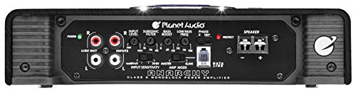 Planet Audio AC4000.1D Anarchy 4000 Watt, 1 Ohm Stable Class D Monoblock Car Amplifier with Remote Subwoofer Control