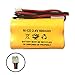(3 Pack) BP2-A Dual-LITE Ni-CD 2.4v 600mAh CSXWREB3 HUBBEL Battery BP2A BP2-0A 0BP2-0A 2.4v 600mAh Ni-CD Battery Pack Replacement for Exit Sign Emergency Light