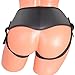 Adjustable Strap On Harness with 4 Different Sizes of O-Rings Black