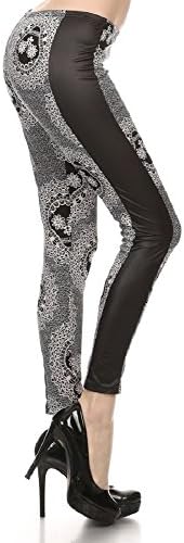 JOYCE Dia De Los Muertos Leggings (Medium, Black)