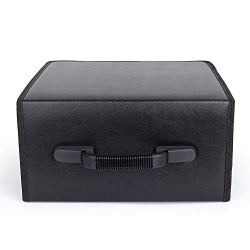 Siveit 400 Capacity CD/DVD Binder VCD Case Wallet Album Box CD Storage Organizer Zipper Carrying Bag Case