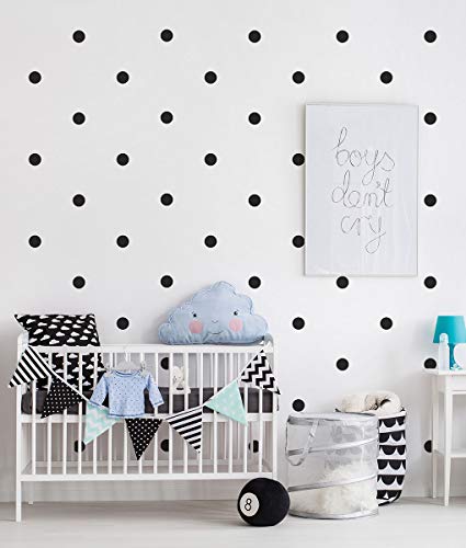 Black Wall Stickers Polka Dots +
