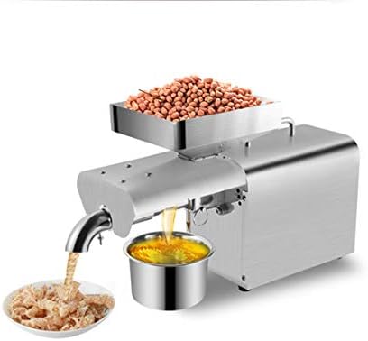 LWKBE 150W Oil Press Machine Automatic Hot Cold Oil Extractor Organic Oil Expeller for Olive Flax Peanut Castor Hemp Seed Canola Sesame Sunflower Avocado