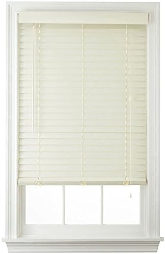 2" Faux Wood Horizontal Blinds - Cream (23x72)