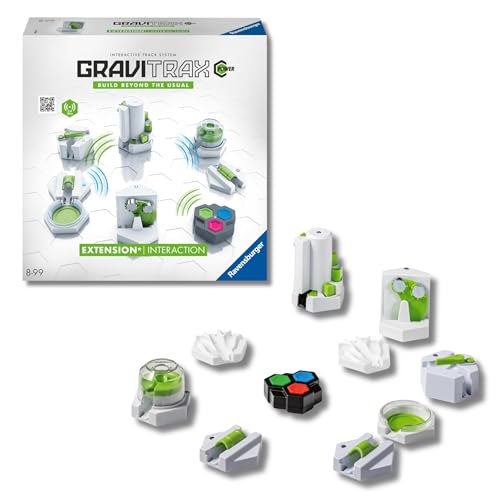 Ravensburger - Gravitrax Espansione Interaction | Pista Biglie Con 11 Pezzi | Rompicapo Bambini Con Le Biglie | Giochi Bambino 8 Anni Maschio | Giochi Per Bambini Compatibili Con Tutti I Gravitrax