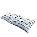 BuLuTu Cotton Navy/Grey Shark Print Bed Pillowcases Set of 2 Queen White Fish Pillow Covers Decorative Standard For Boys Girls Envelope Closure End-Premium,Breathable,Hypoallergenic (2 Pieces,20