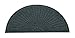 Guardian EcoGuard Diamond Fan Indoor Wiper Door Mat, Recycled Plactic and Rubber, 3', Charcoal Black