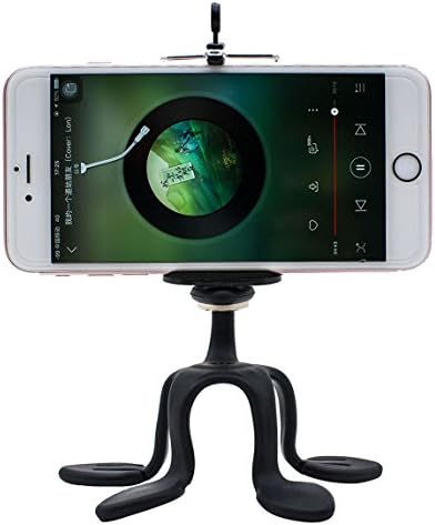 ANVIEWER Phone Mount, Smartphones Car Air Vent &amp;Steering Wheel Mount Holder Cradle with Creative Multi-color Gecko Design, Supporting Various Scenes for Smartphones and Mini Tablets (Black)
