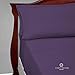 Cosy House Collection Premium Rayon Derived from Bamboo Bed Sheet Set - Cooling Blend - Deep Pocket, Ultra Soft & Breathable Bedding - 4 Piece Set (Queen, Purple)