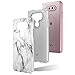 Townshop LG V20 Case, Hard Rubber Impact Dual Layer Shockproof Silicone Bumper Case for LG V20 - Marble