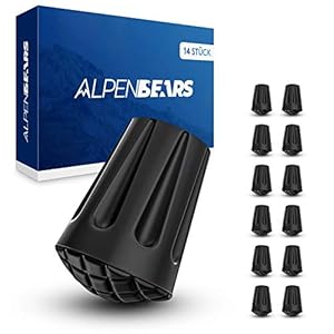 Nordic Walking stokken rubberen buffer [14 stuks] pads voor wandelstokken & Nordic Walking Stock – 100% passend…