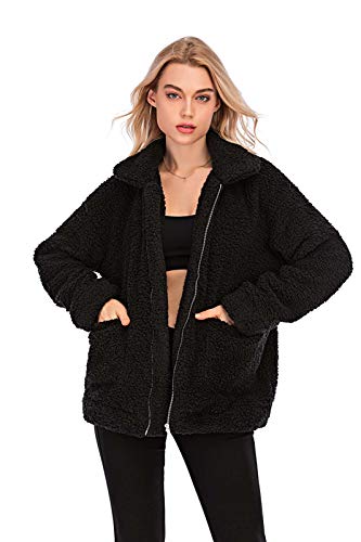 4 SIMANLI+Women+s+Fleece+Outwear+Shearling