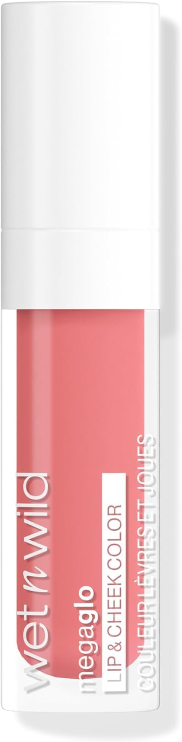 Wet n Wild Mega Glo Lip & Cheek Color, Lip and Cheek Tint with Soft Matte Finish, Lightweight and Buildable Formula for a Natural-Looking Flush, Rosy Romance