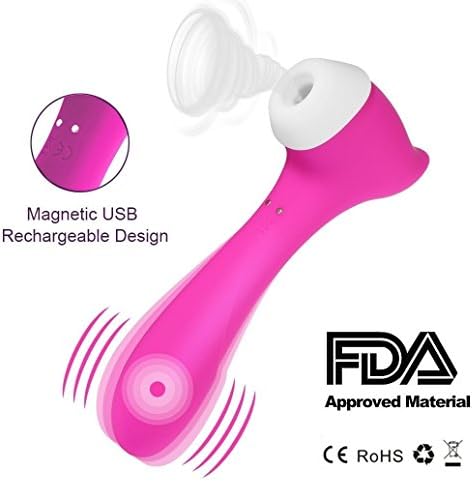 Clitorals Stimulation Suck Waterproof Wireless Clitorial Sucking Stimulation Toys Vibrate Oral Tongue Simulator, Vibration Wand, Multi Speed for Adult Women Couples