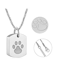 Joyería de cremación con estampado de huellas para cenizas y cenizas humanas