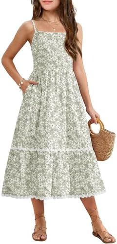 lace summer dress Women's Boho Lace Maxi Dress Summer V-Neck Sleeveless Ruffle Spaghetti  Straps Backless Cocktail Party Casual Beach Evening Dresses  Cream-Coloured-1 M at Amazon Women's Clothing store main image 1