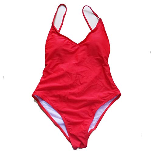 Buy Bikini Sexy V Neck Scrunch Butt One Piece Swimsuit Female Bathing