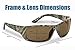 Flying Fisherman Polarized Sunglasses with 100% UVA & UVB Protection for Fishing, Biking, Golf, Hiking, Beach, Driving – BUCHANAN, Camouflage Frames with Amber Tinted Lenses (7719CA)