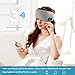 Sleep Headphones Bluetooth Sleep Mask, ONSON 5.0 Wireless Bluetooth Sleeping Eye Mask Headphones, Adjustable Soft Music Travel Eye Shades with Built-in Speakers Microphone Handsfree Washable - Gray