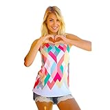 Sunward Women Summer Vest Top Sleeveless Blouse Casual Tank Tops (Medium, WH)