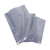 100x Premium Silver Mylar Open Top Bags+ Bonus 15 Bags (8cm x 12cm)