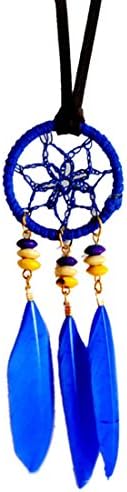 Sunbu Vintage Retro Handmade Dream Catcher Bohemian Necklace Blue