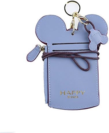 Antoinette Reyes Shape Students Card Neck Pouch Bag Money Clip Wallet, Lightblue (B07926Y7PH)