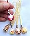 EatingBiting（R）X12 Random Fortune Lucky Beckoning Cat Maneki Neko Keyring Keychain Key Rings