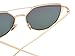 TrendyMate-Womens Street Fashion Metal Twin Beam Flat Mirror Lens Cat Eye Sunglasses (Gold/Rose Pink, 0)