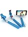 Selfie Stick, Bluetooth Certified 360° Monopod For All iPhones (iOS 5.0+), All Samsung Galaxy, Note, Android Phones (4.3+) Includes Wireless Remote Control Camera Shutter (Blue)