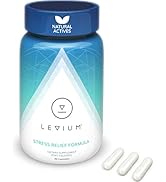 Levium Calming Stress Relief Vitamin Supplement | Natural Mood Boosting Capsules | 90 Count Bottl...