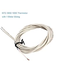 MakerHawk   Bloque calefactor de aluminio para impresora MK7 MK8 3D y 5 termisores NTC 3950 de 100 K con 1 metro de cableado y 5 calentadores de cartucho de cerámica de 12 V 40 W 620 para impresora 3D